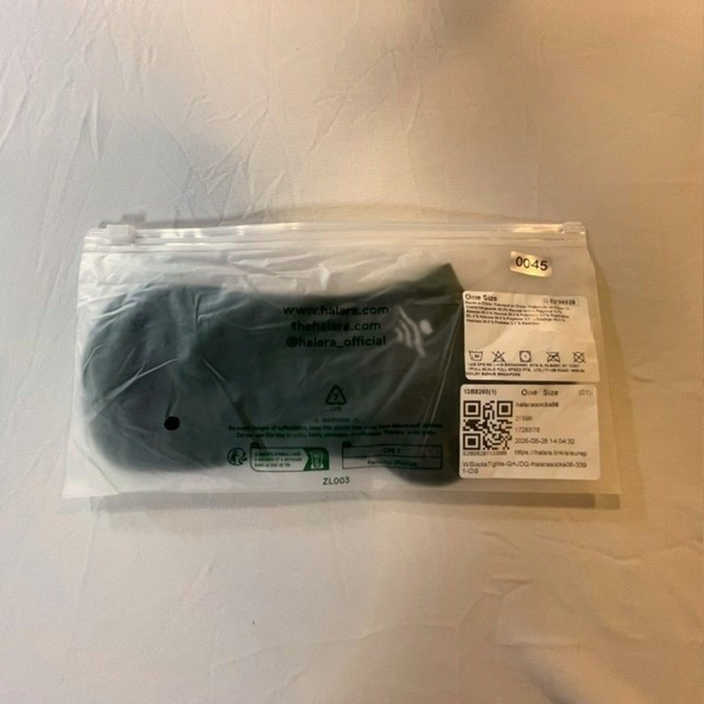 Halara Women Ankle Socks Forest Green Low Cut Athletic Logo One Size NEW